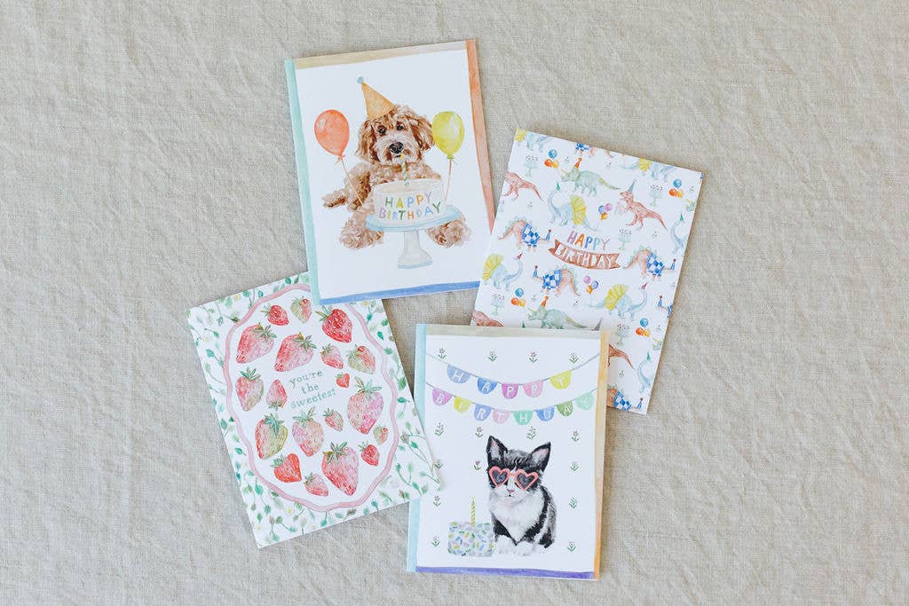 Birthday Dog Card, Goldendoodle Dog Lover Card, A2 Card