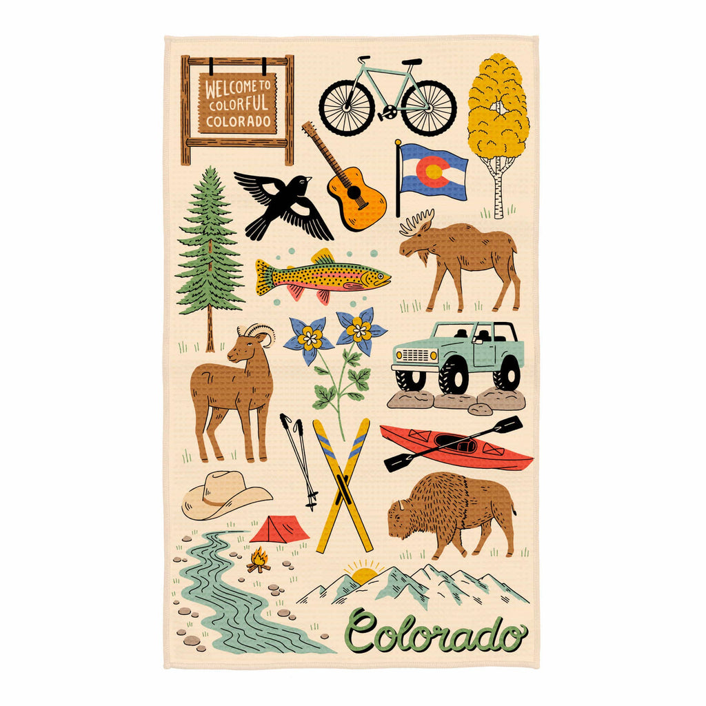Kitchen Tea Towel Quick Dry | Colorado