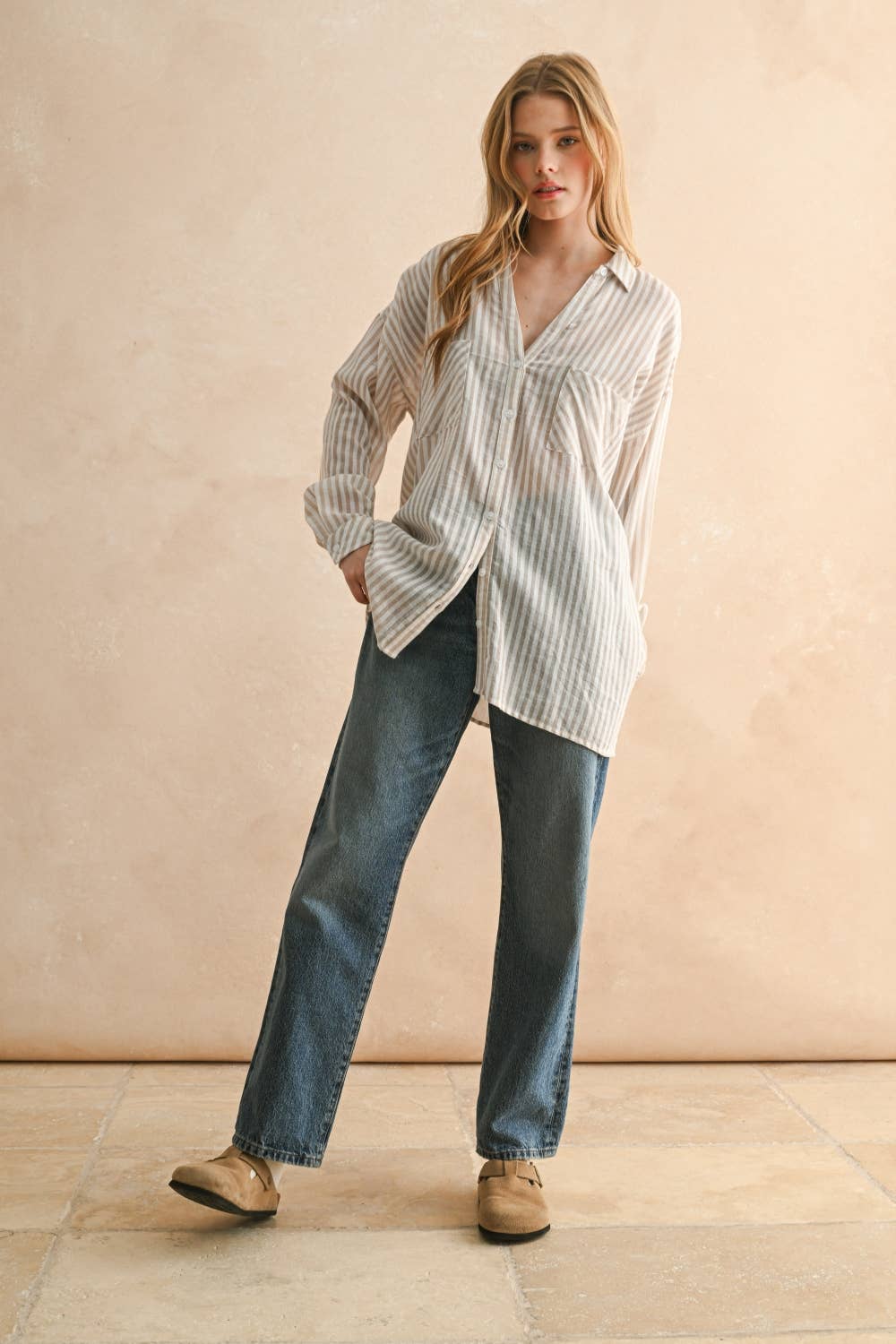 MMT549   STRIPED BUTTONDOWN SHIRTS