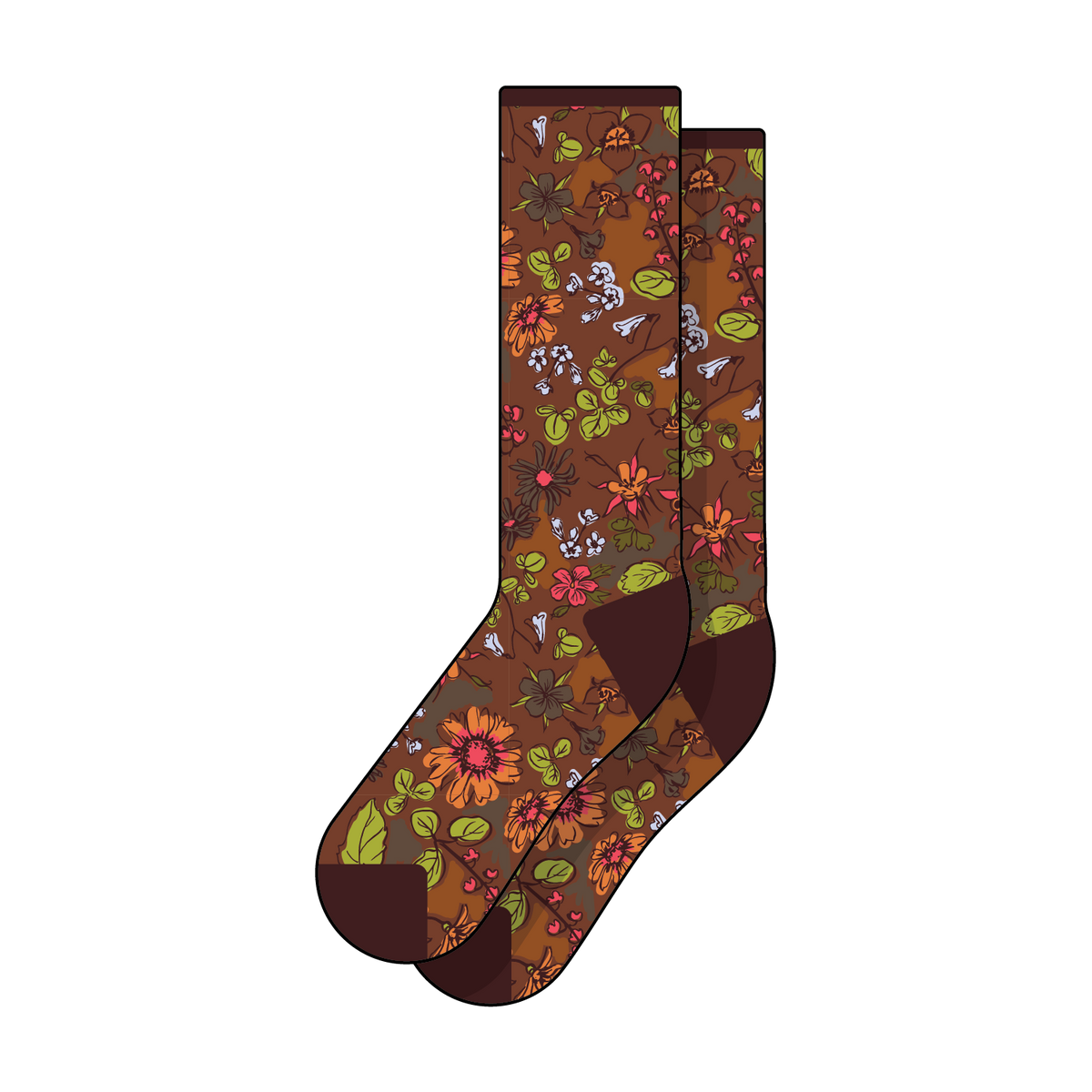 Wildflower Dusk Sock