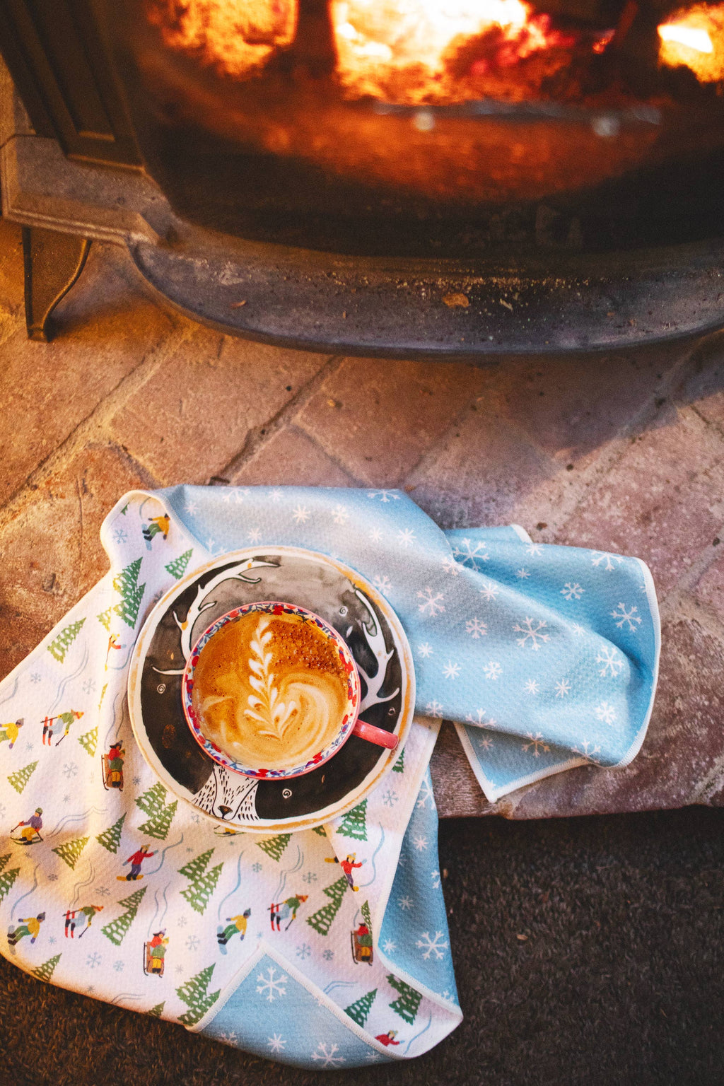 Kitchen Tea Towel Quick Dry | Snow Day