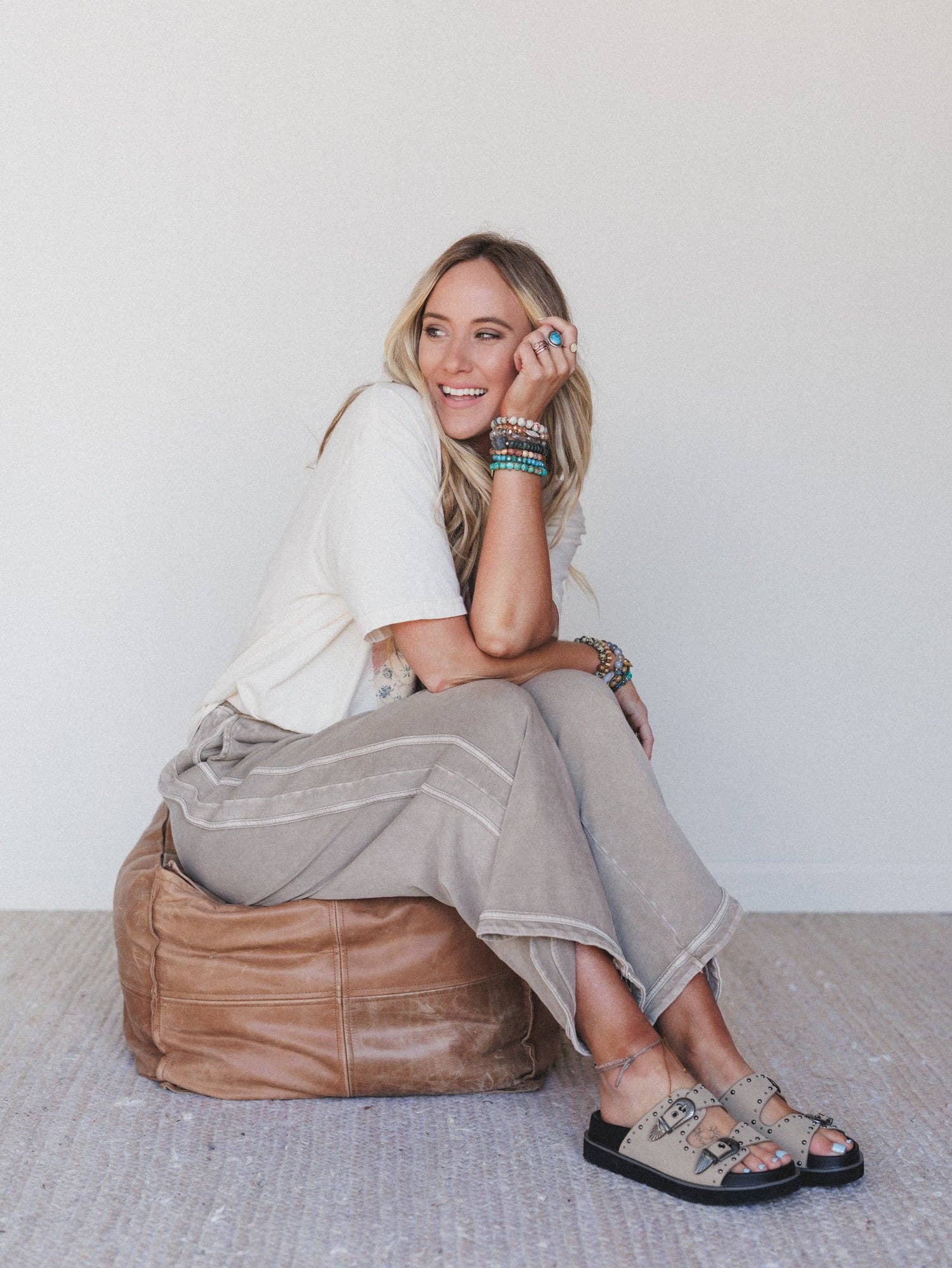 Fall Favorite: So Comfy Wide Leg Pant Cropped Length - Mocha