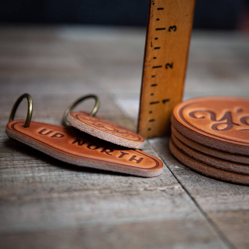 Colorado Bronco Leather Coaster