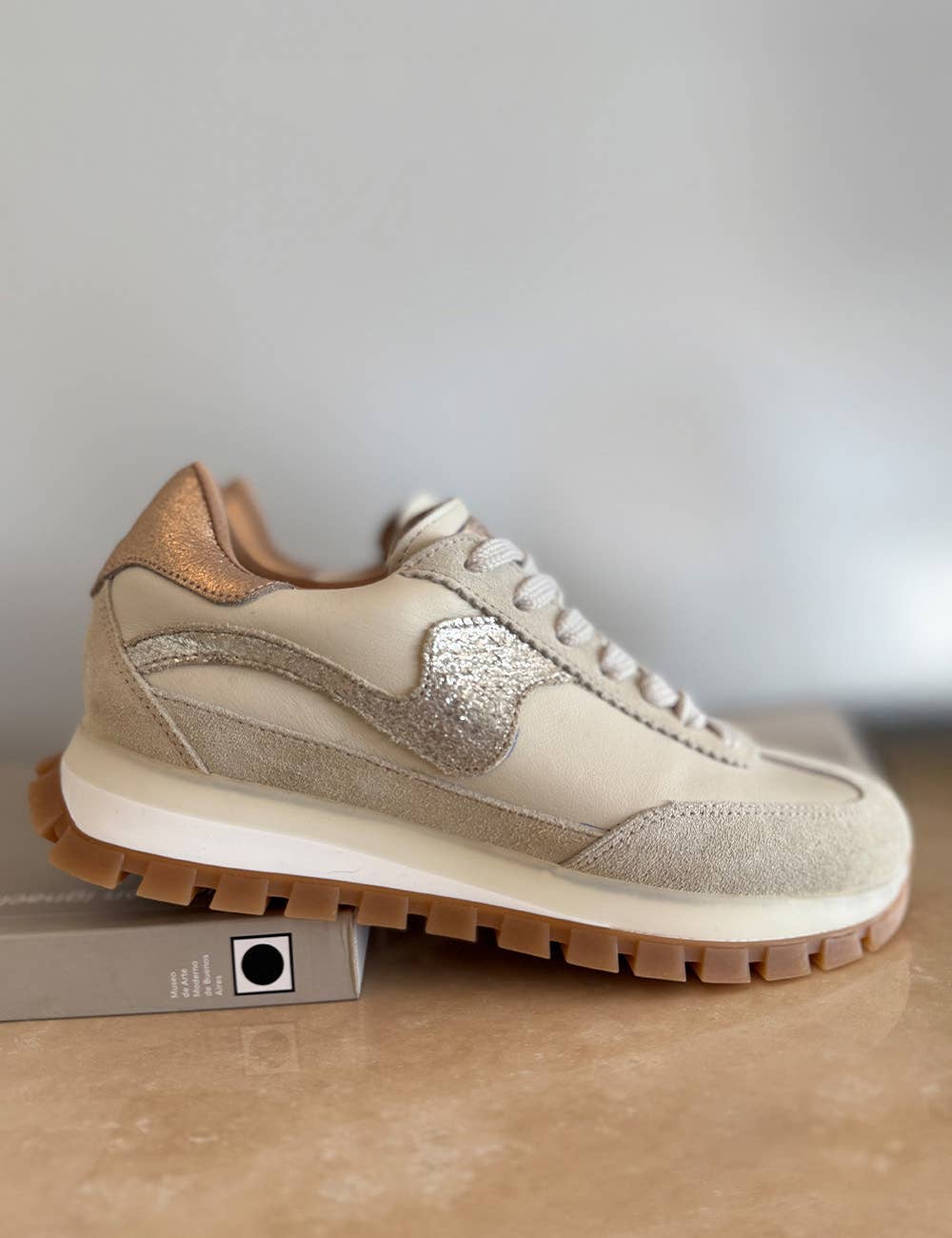 Made to Order - Lumia  Beige - Cow Leather Sneakers