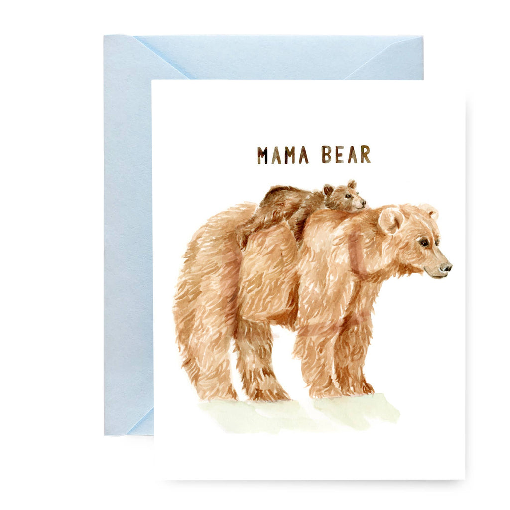 Mama Bear Greeting Card, Mother’s Day Bear Mom Card