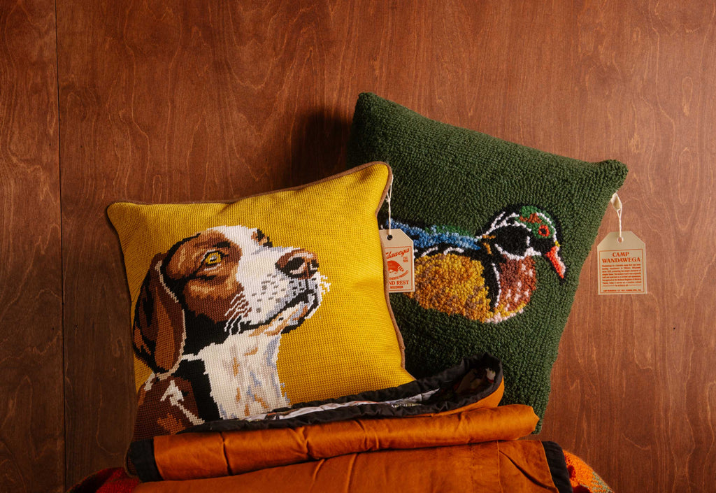 CAMP WANDAWEGA WOOD DUCK HOOK PILLOW - Camp W