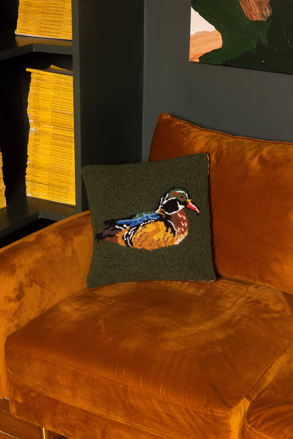 CAMP WANDAWEGA WOOD DUCK HOOK PILLOW - Camp W