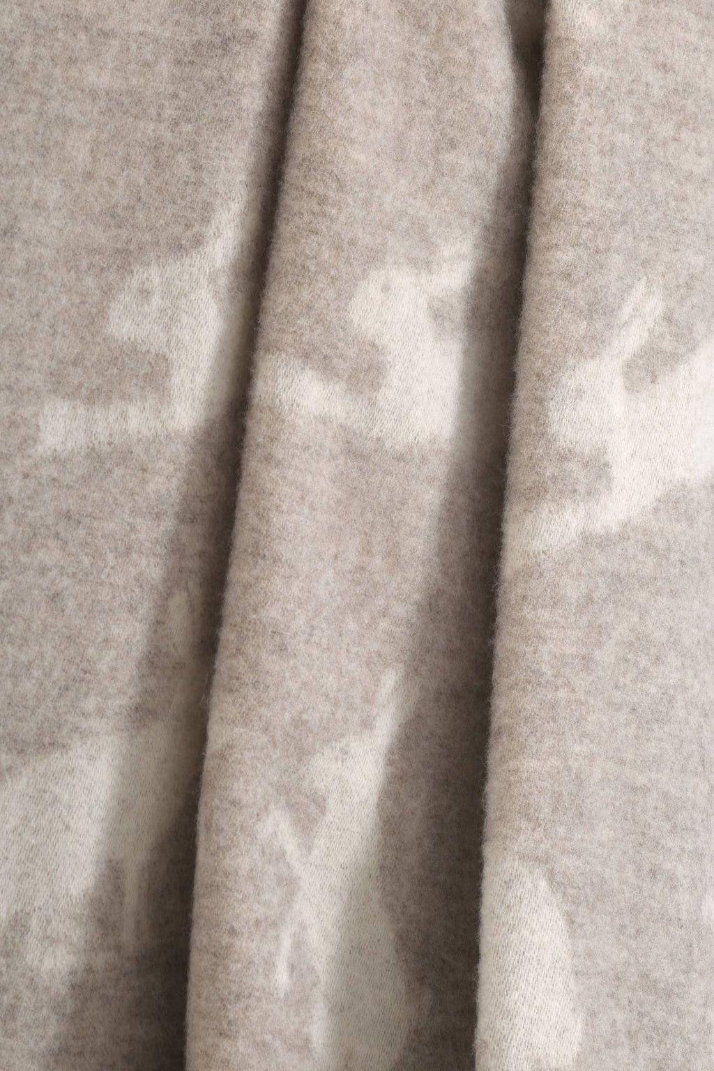 Hares Soft Brown Pure Wool Throw