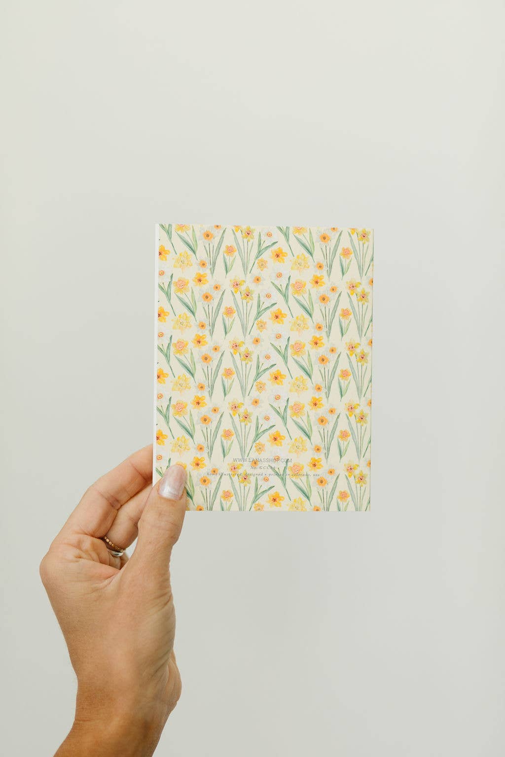 Sending Sunshine Daffodil Greeting Card, Floral Greeting