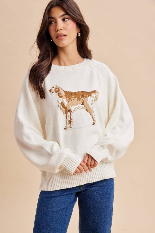KNITTED RETRIEVER SWEATER