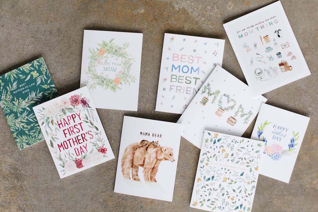 Mama Bear Greeting Card, Mother’s Day Bear Mom Card