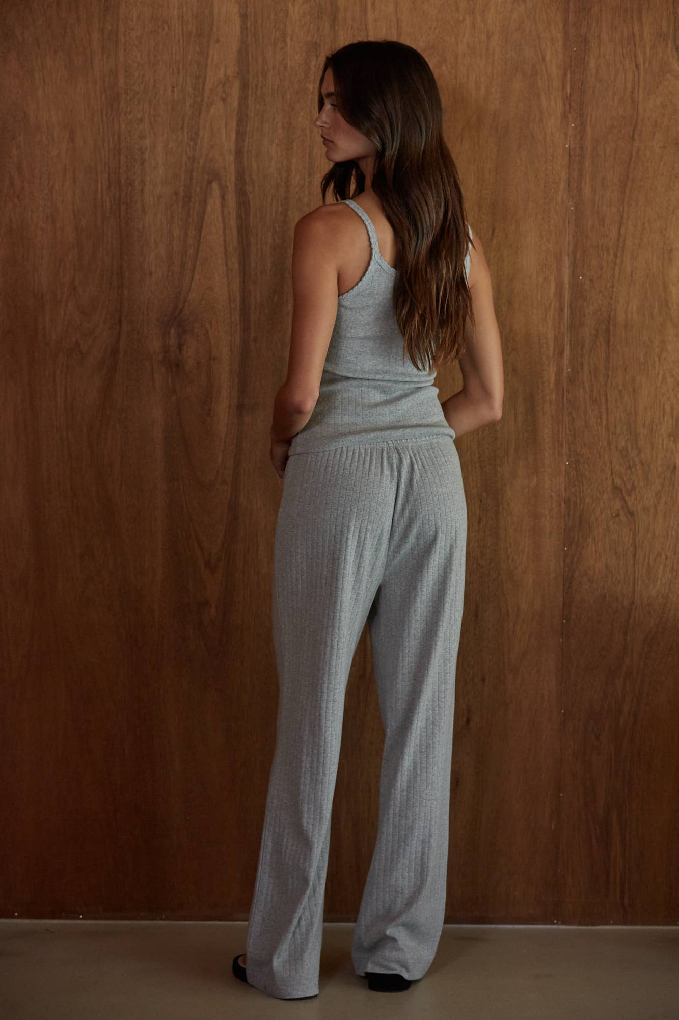 L10099T2 | Knit Cotton Pointelle Cami
