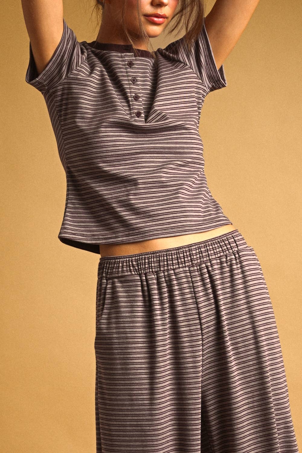 EP7371ST   DOUBLE STRIPED PATTERN LOUNGE PANTS