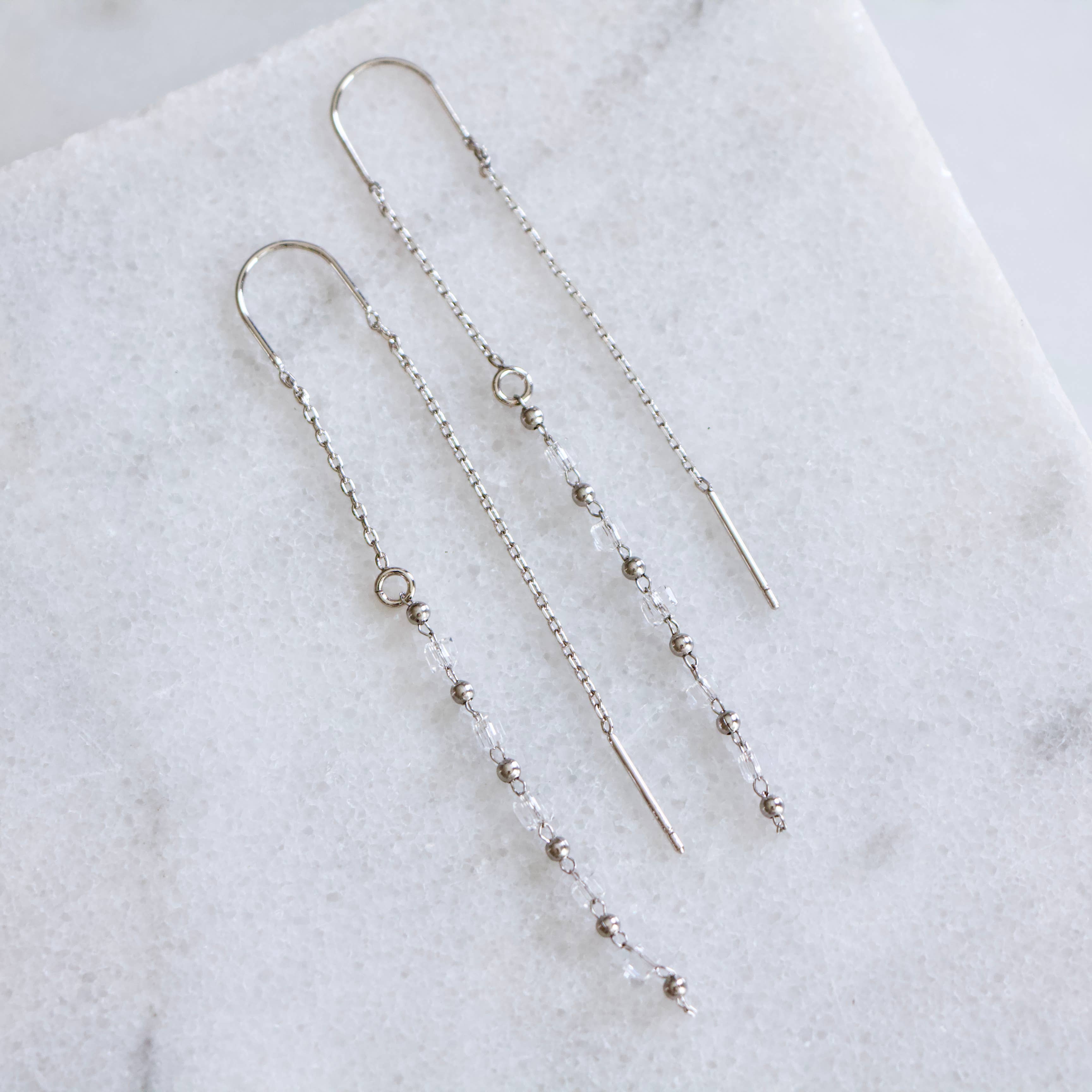 Beaded Threader Earrings