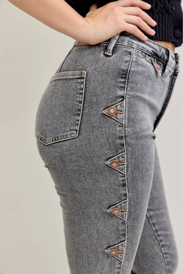 HW Bootcut Western Side Seam & Coin Pkt Detail