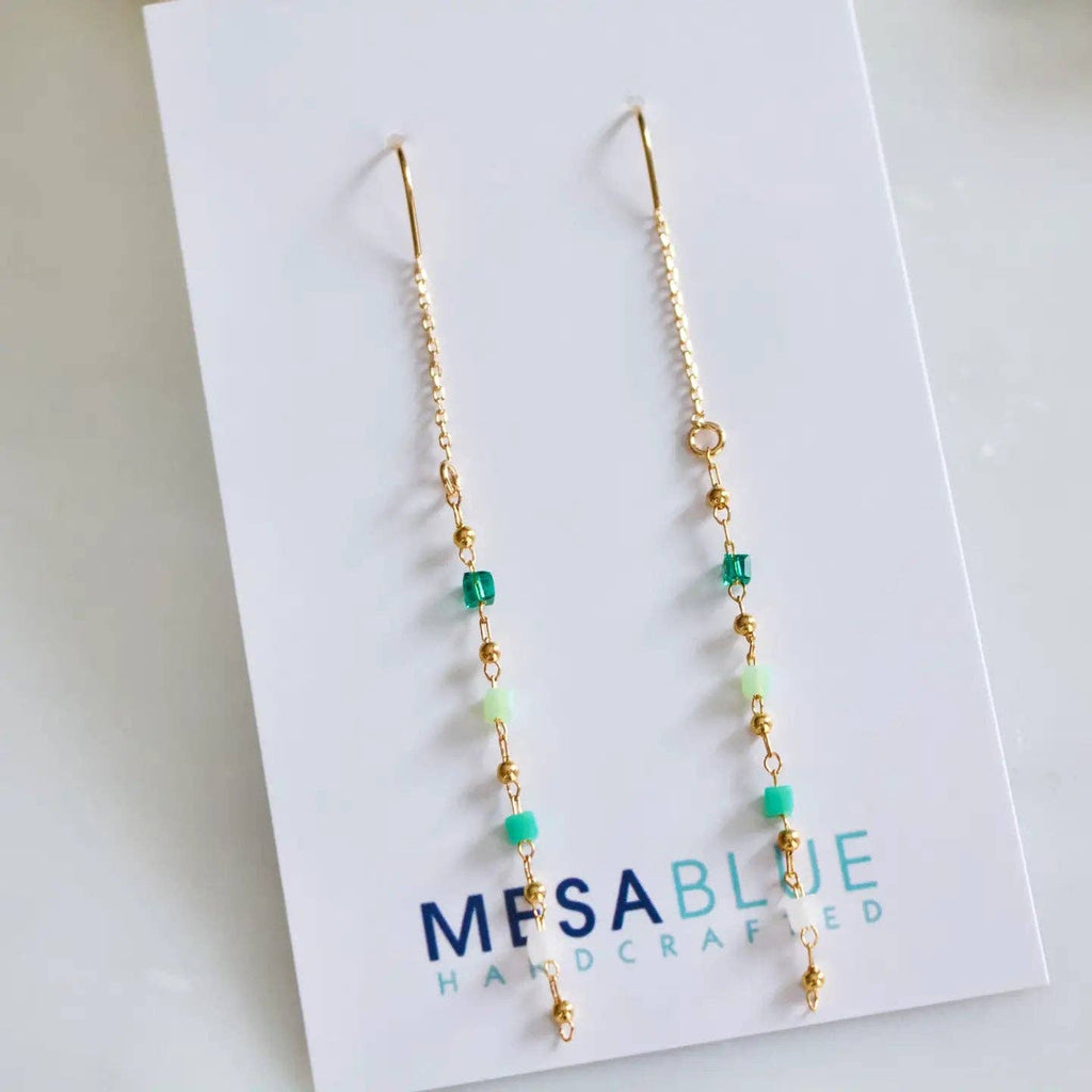 Beaded Threader Earrings