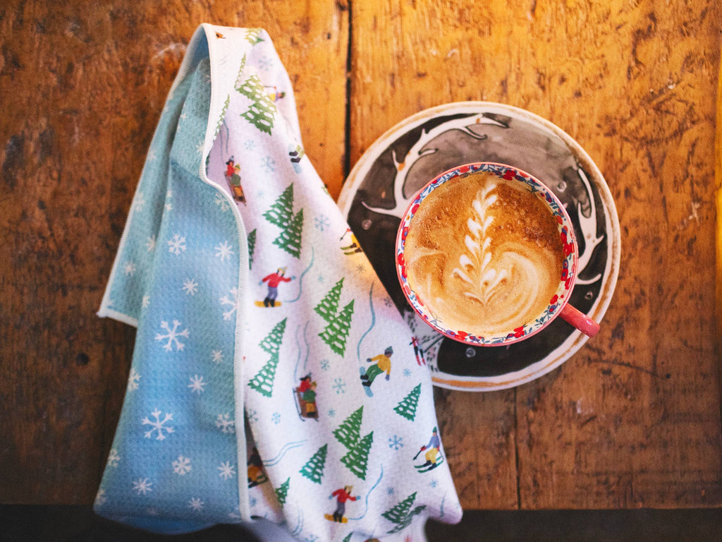 Kitchen Tea Towel Quick Dry | Snow Day
