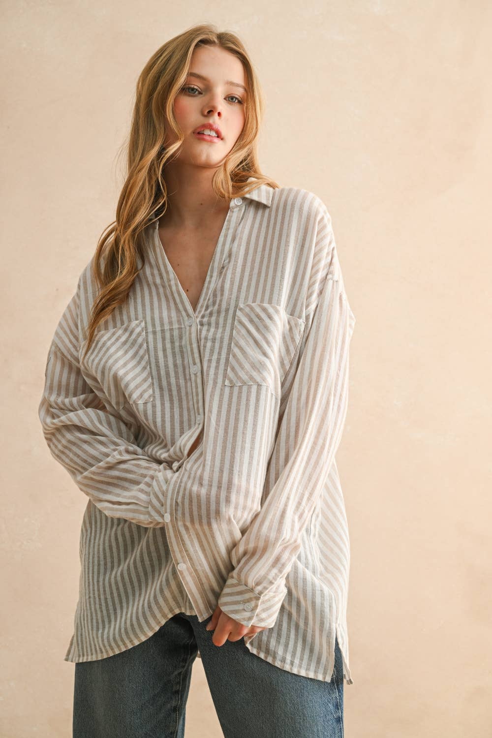 MMT549   STRIPED BUTTONDOWN SHIRTS
