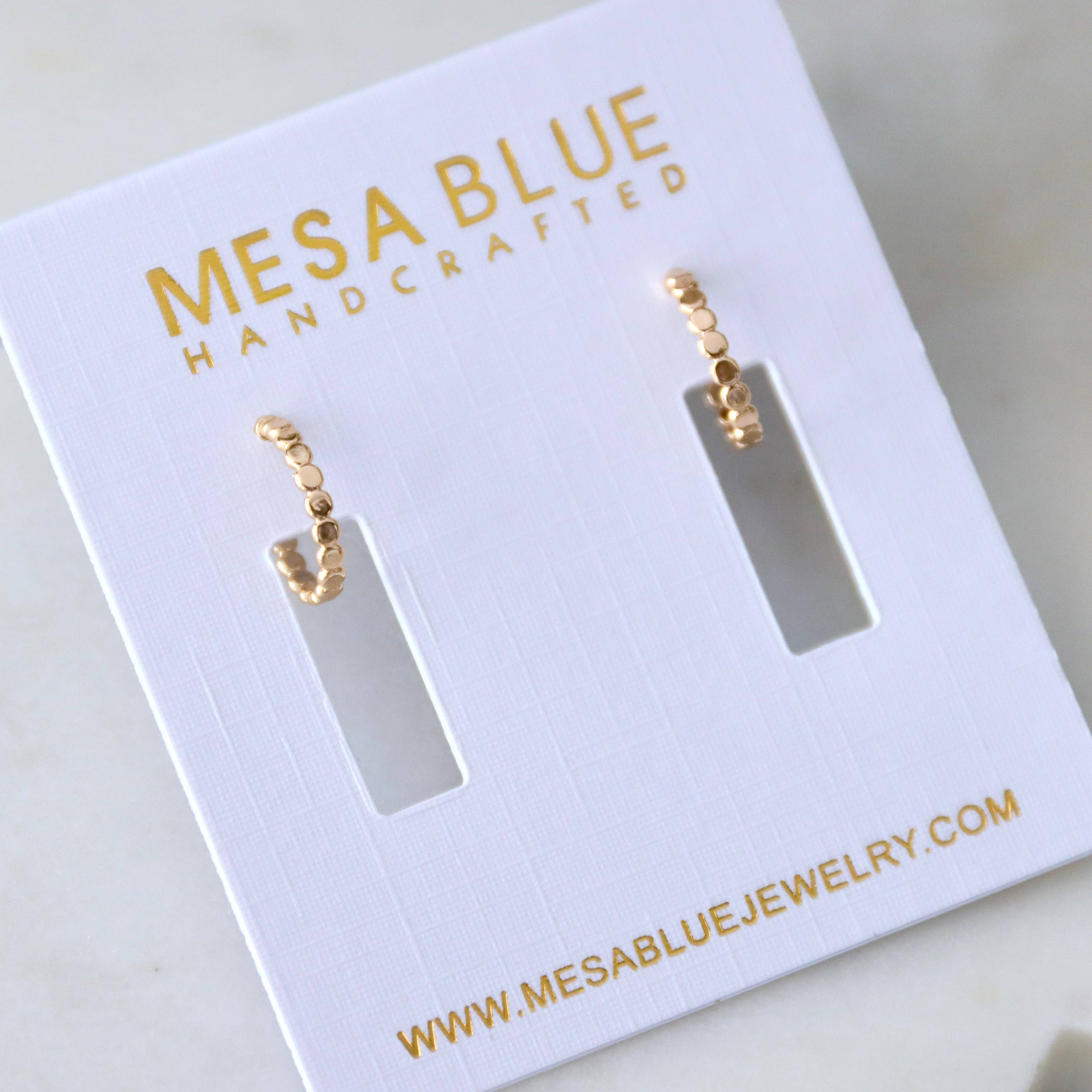 Tiny Dot Huggie Hoop Earrings