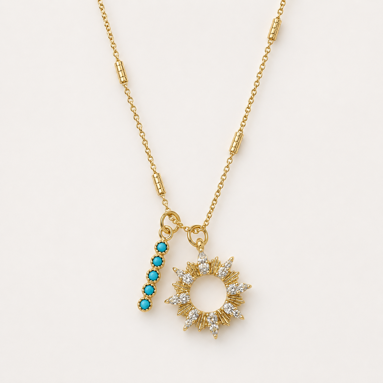 Sunburst Necklace - Turquoise