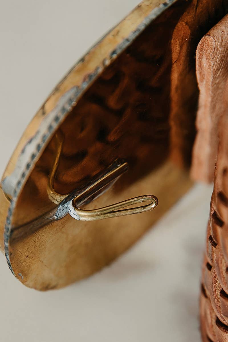 VENUS WIDE BROWN LEATHER BELT