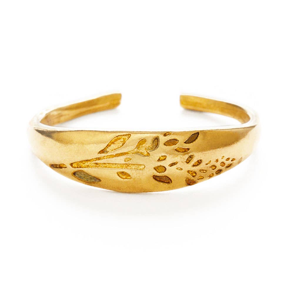 Flower Brass Ring