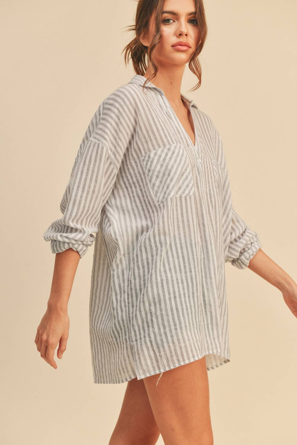 MMT549   STRIPED BUTTONDOWN SHIRTS