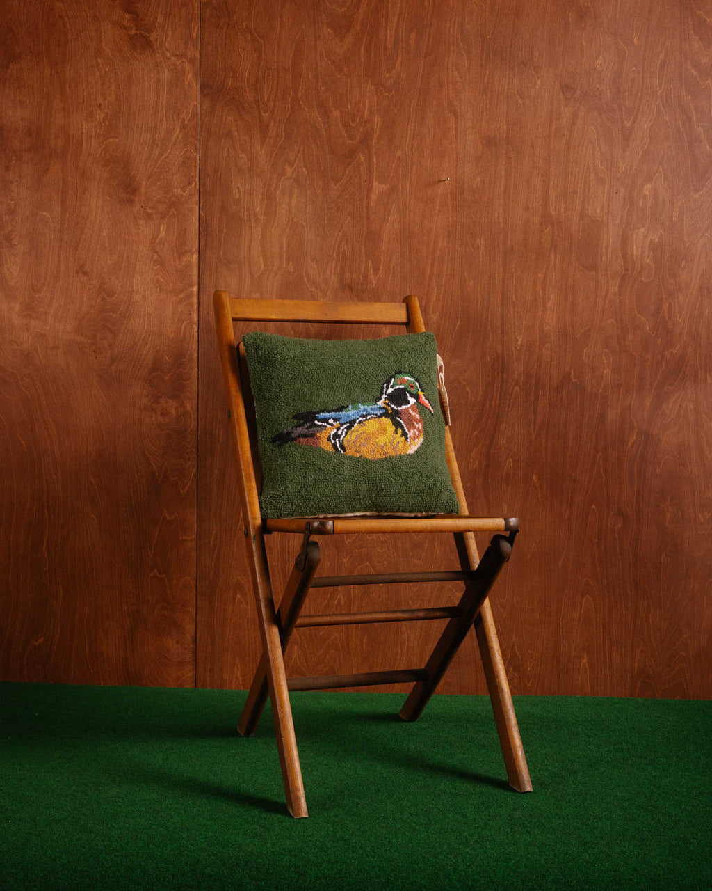 CAMP WANDAWEGA WOOD DUCK HOOK PILLOW - Camp W