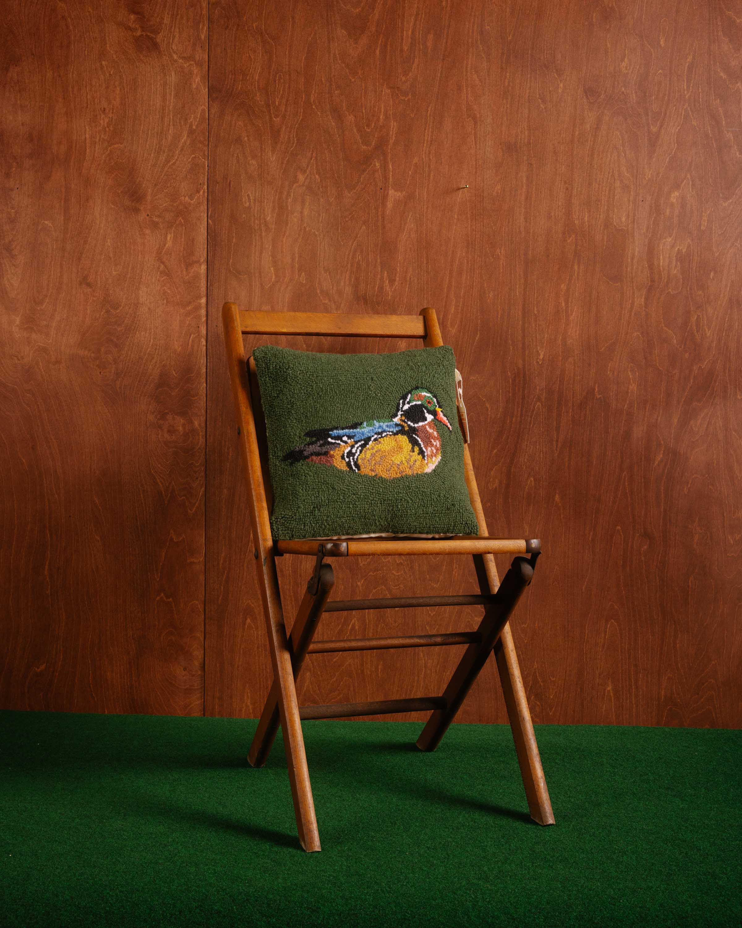 CAMP WANDAWEGA WOOD DUCK HOOK PILLOW - Camp W