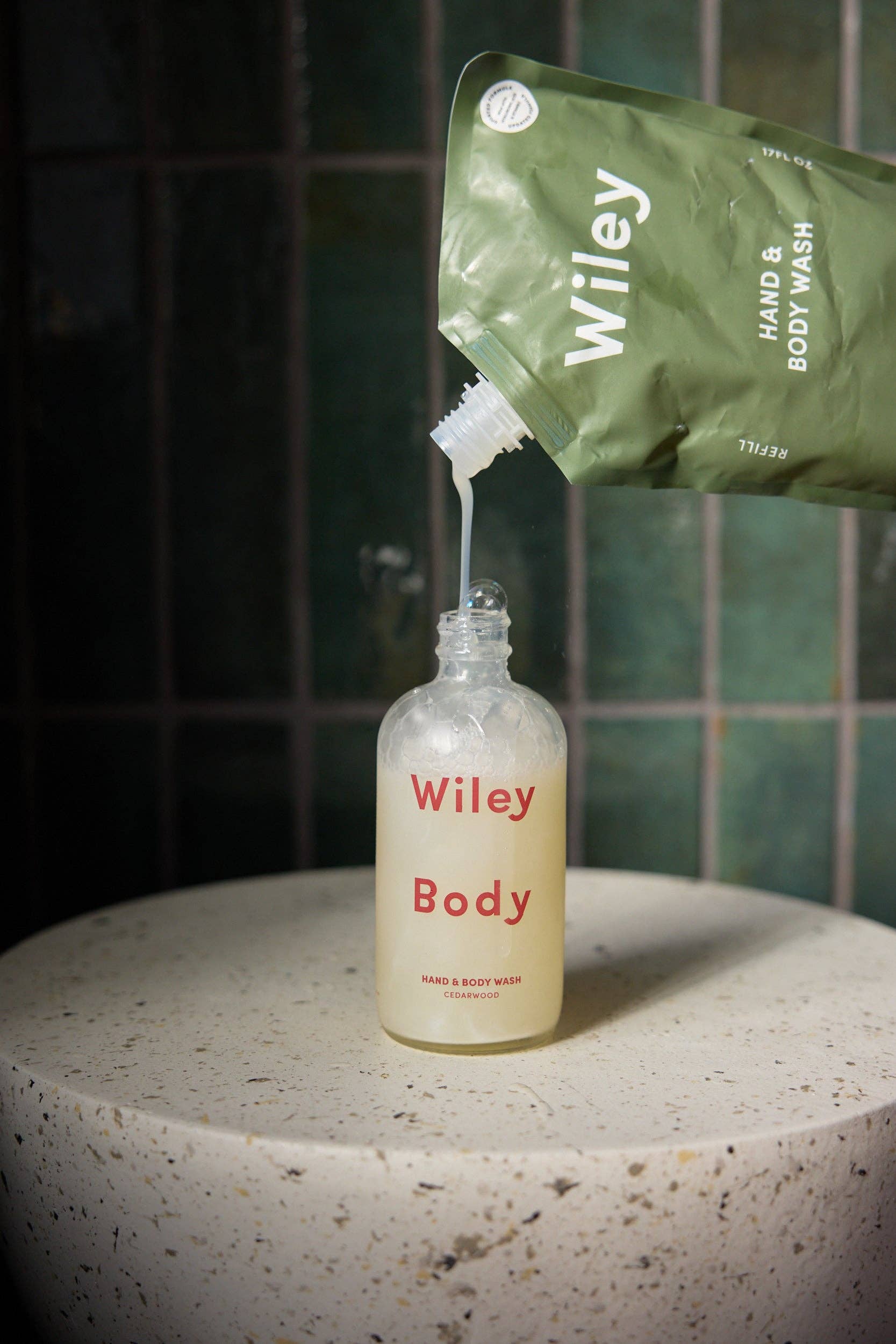Cedarwood Hand & Body Wash | Glass Bottle | 8.5oz