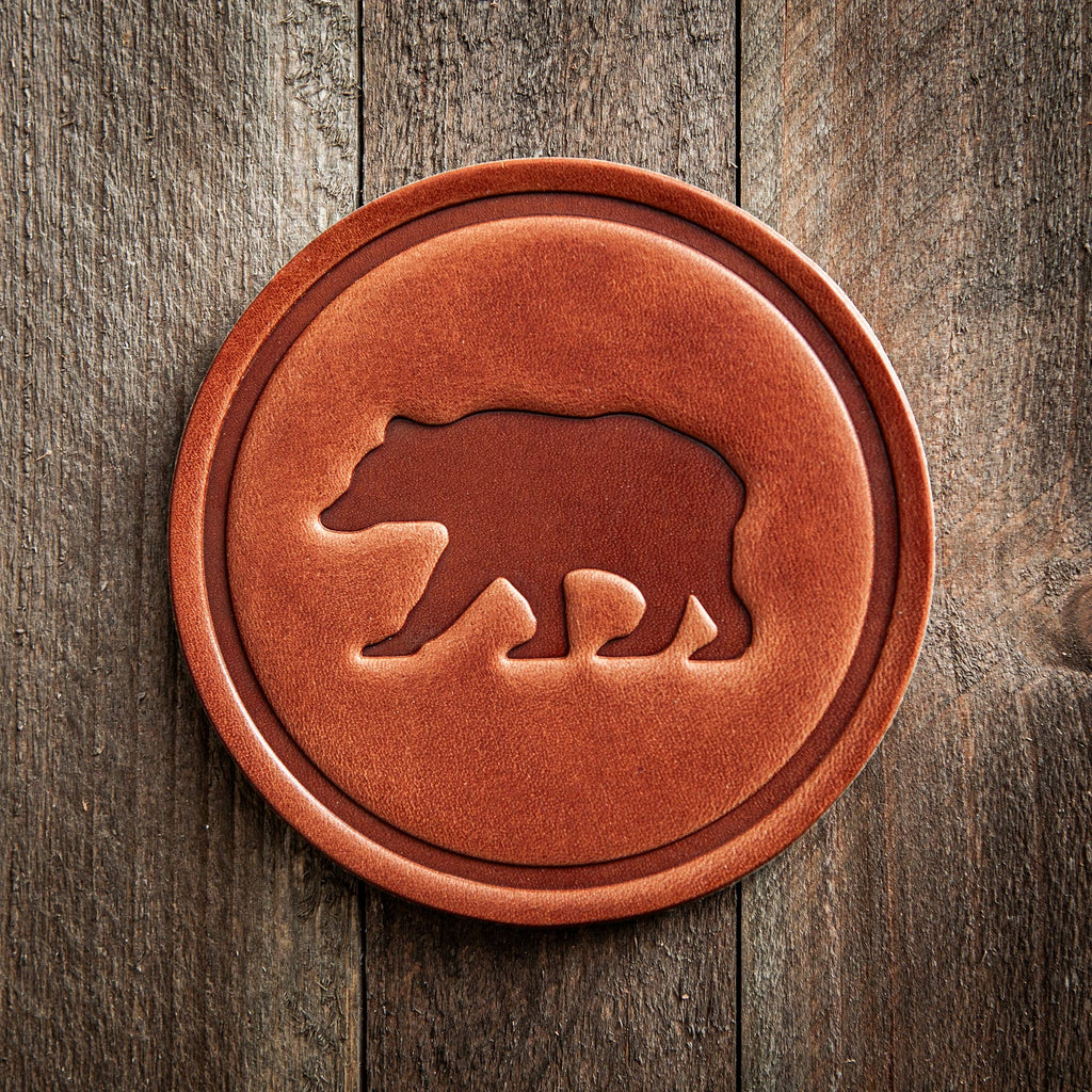 Bear Leather Coaster