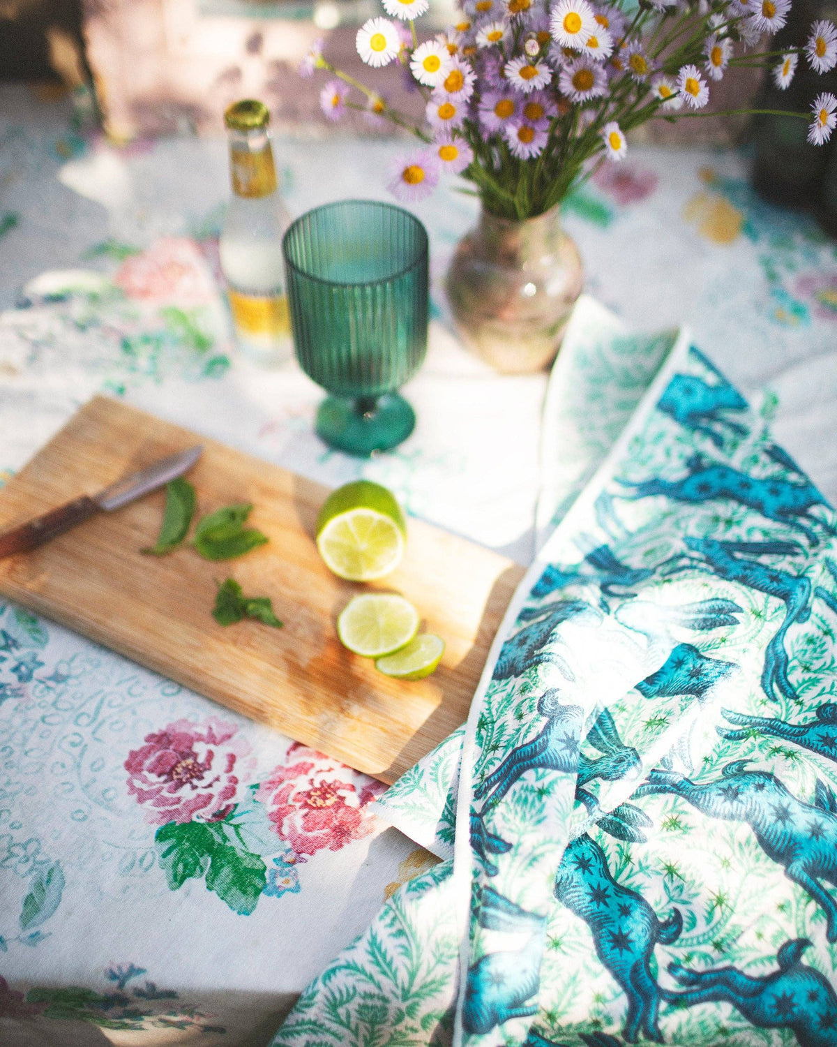 Kitchen Tea Towel Quick Dry | Bunnies On Parade
