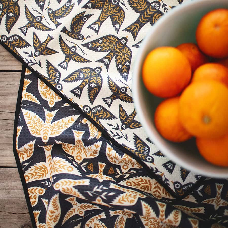 Kitchen Tea Towel Quick Dry | Songbird