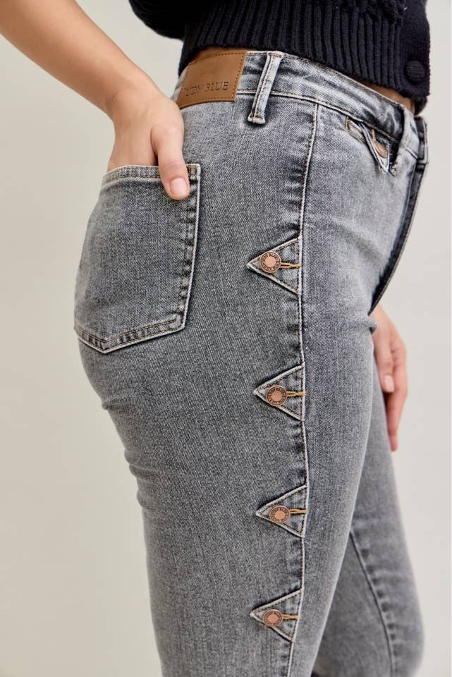 HW Bootcut Western Side Seam & Coin Pkt Detail