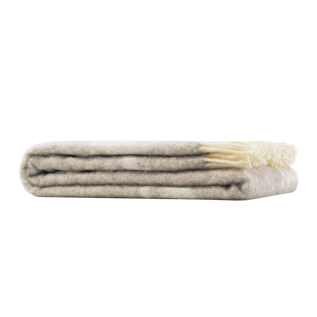 Hares Soft Brown Pure Wool Throw