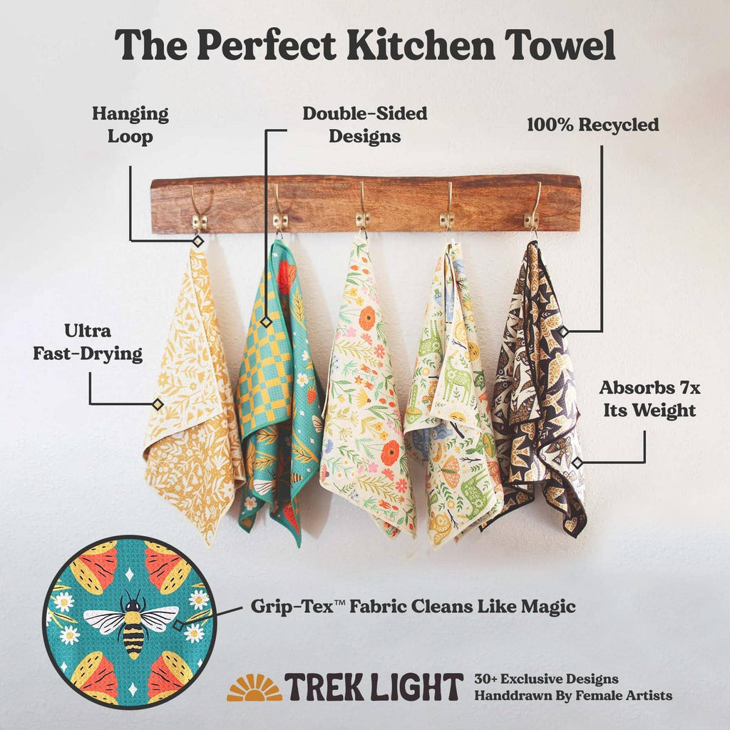 Kitchen Tea Towel Quick Dry | Honeybee