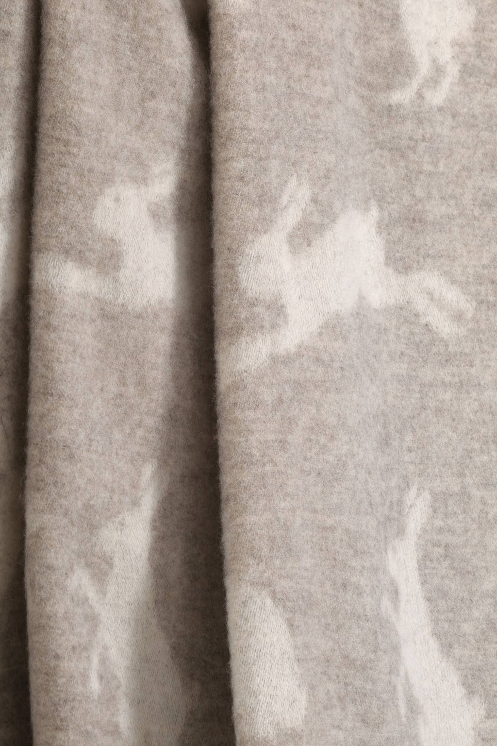 Hares Soft Brown Pure Wool Throw