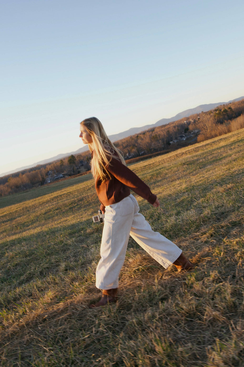 BROWN WOOL CARDIGAN