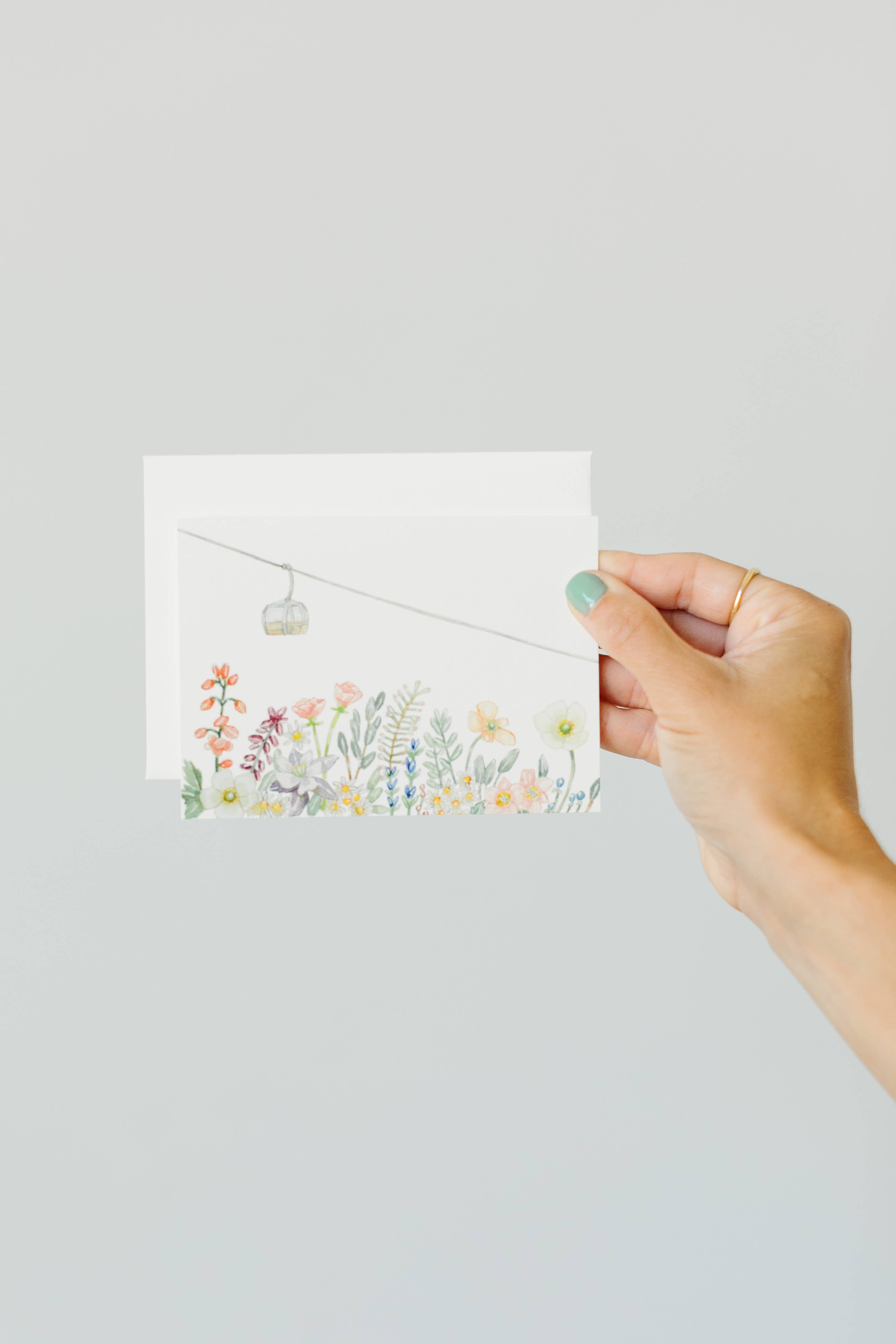 Wildflower Gondola Greeting Card