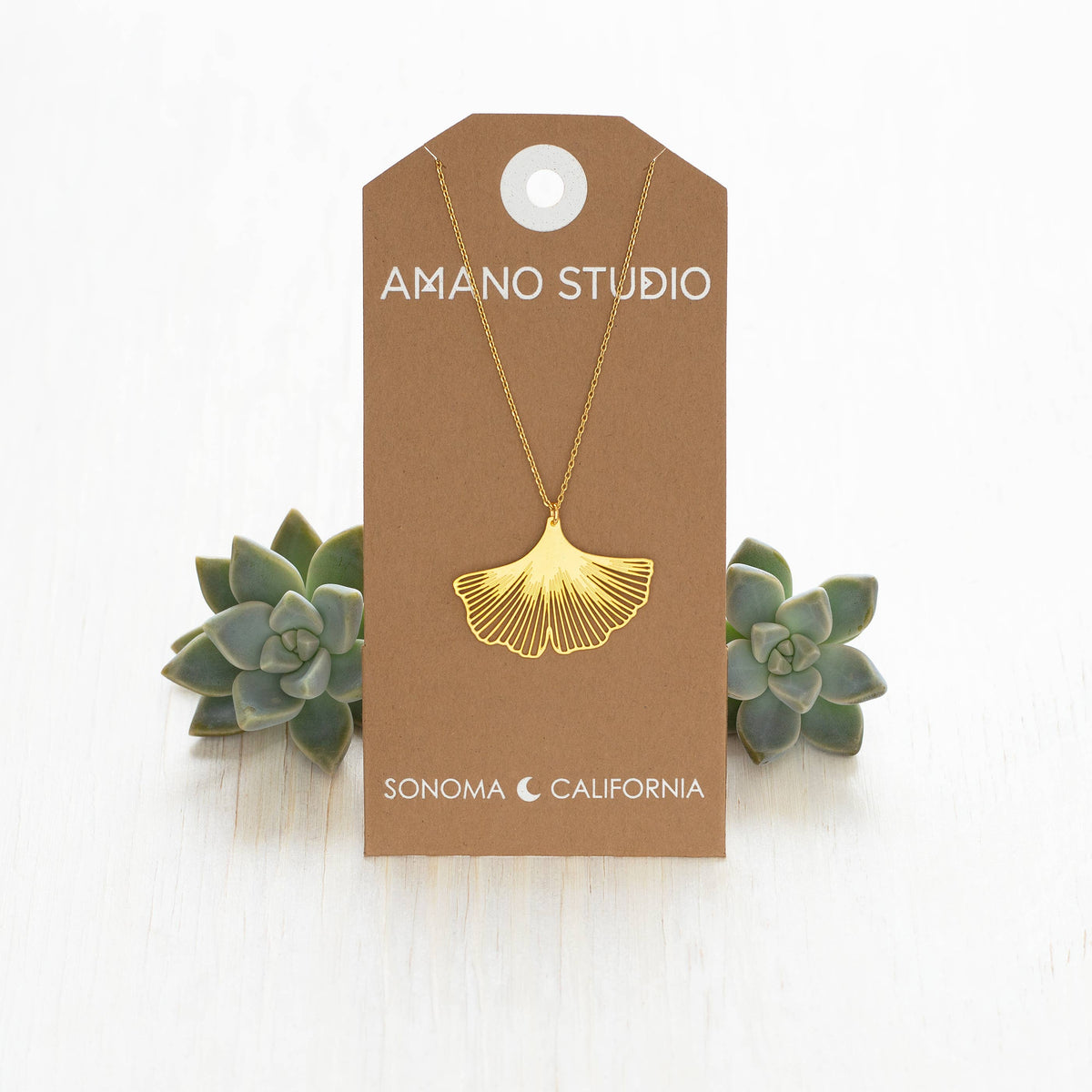 Ginkgo Leaf Necklace