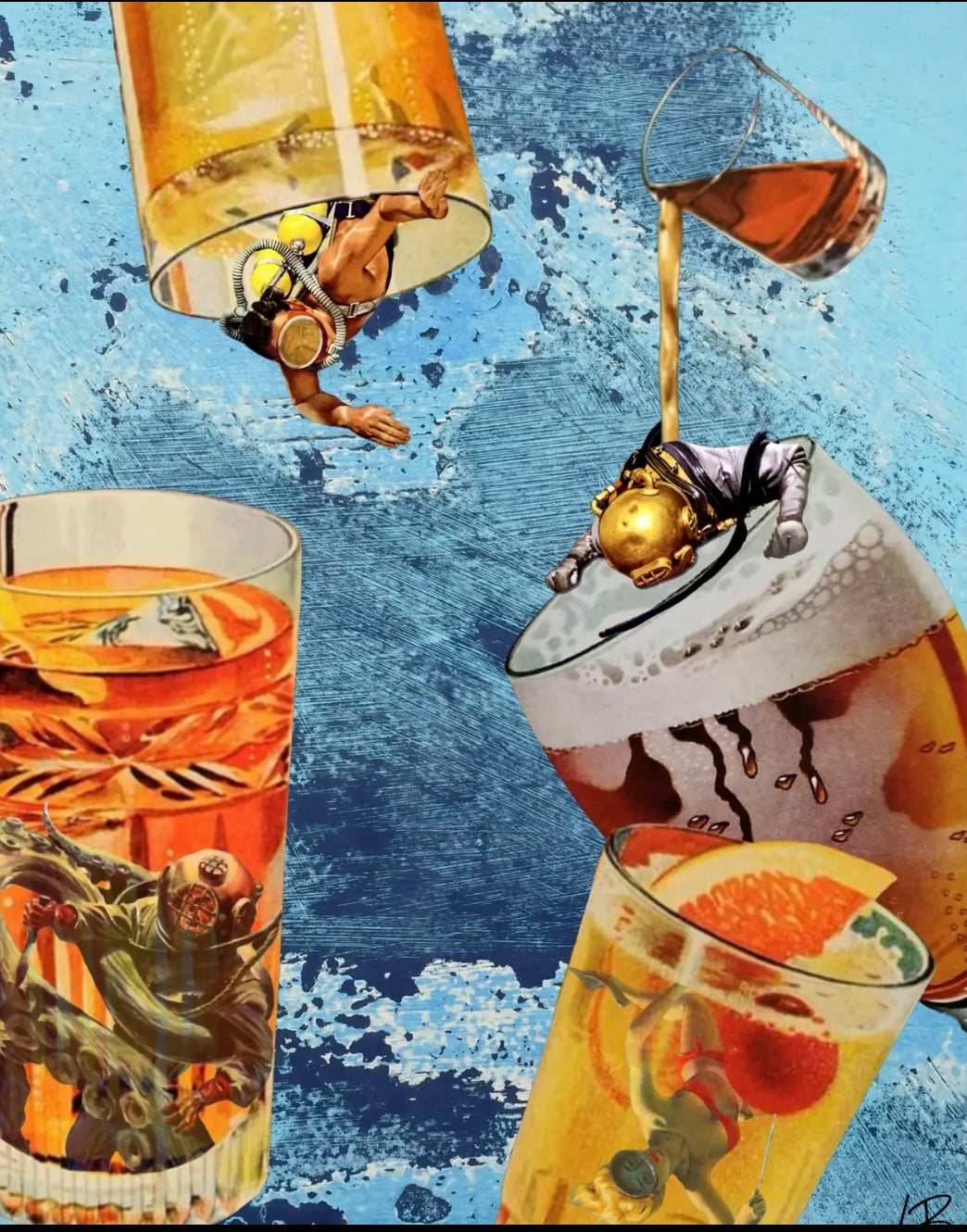 Matthew Clark’s Retro Dive Bar Art Print