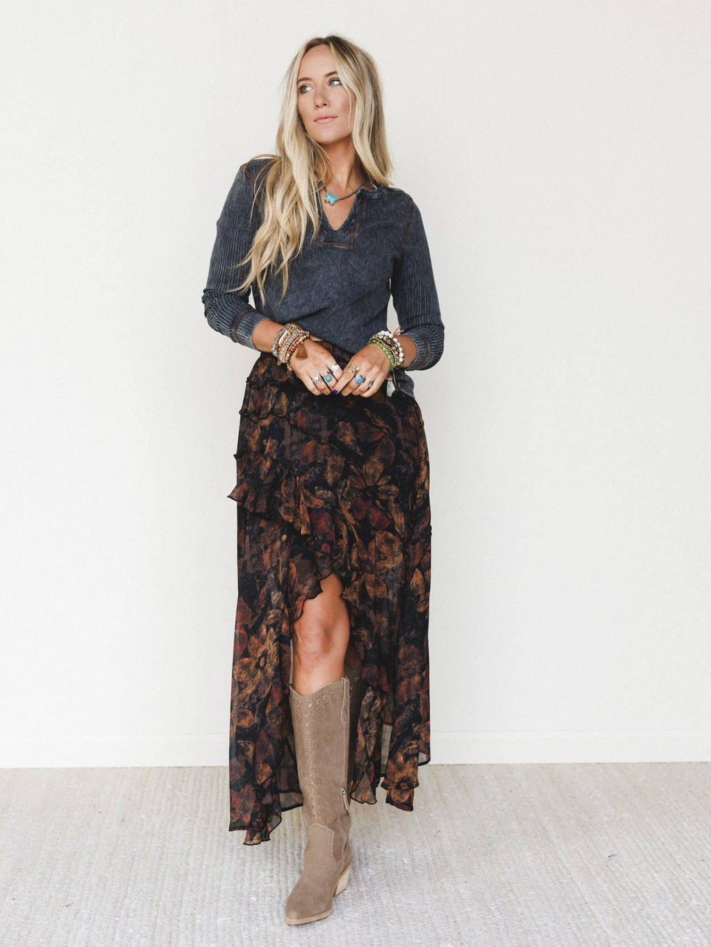Off Duty Top - Charcoal