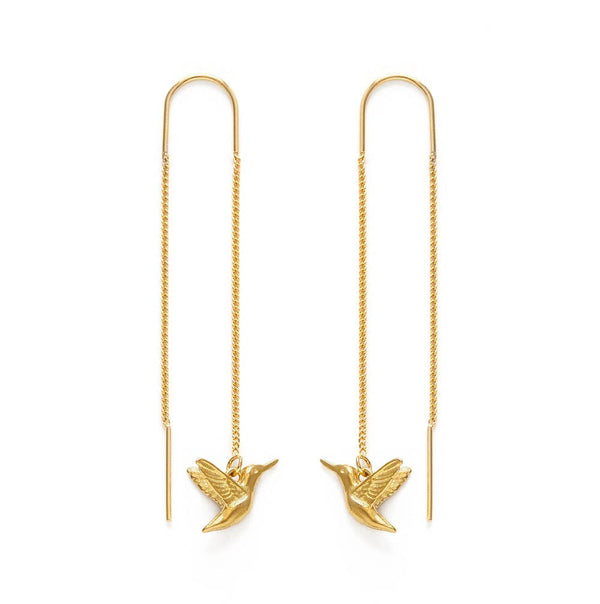 Hummingbird Threader Earrings