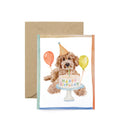 Birthday Dog Card, Goldendoodle Dog Lover Card, A2 Card
