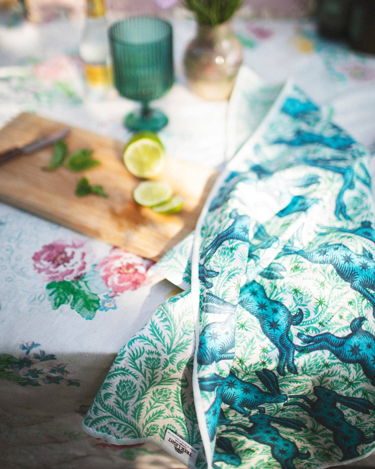 Kitchen Tea Towel Quick Dry | Bunnies On Parade
