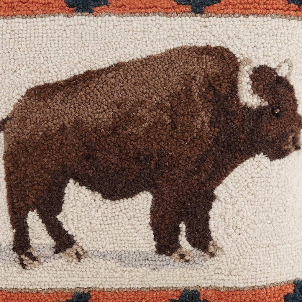 Roaming Buffalo Hook Pillow