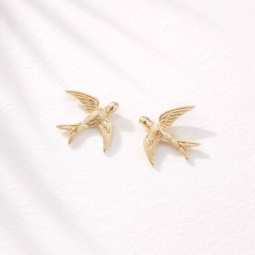 Swallow Stud Earrings