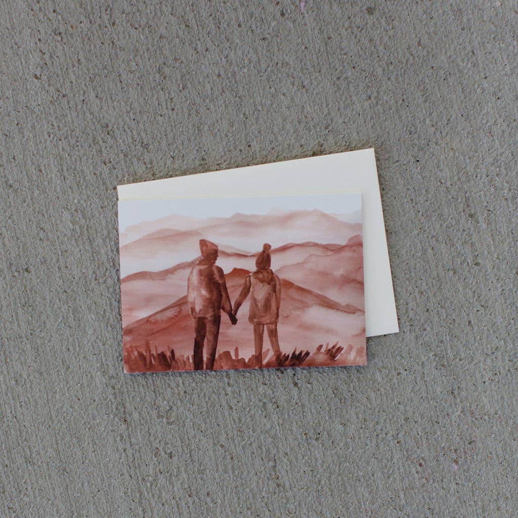 Mountain Couple Greeting Card