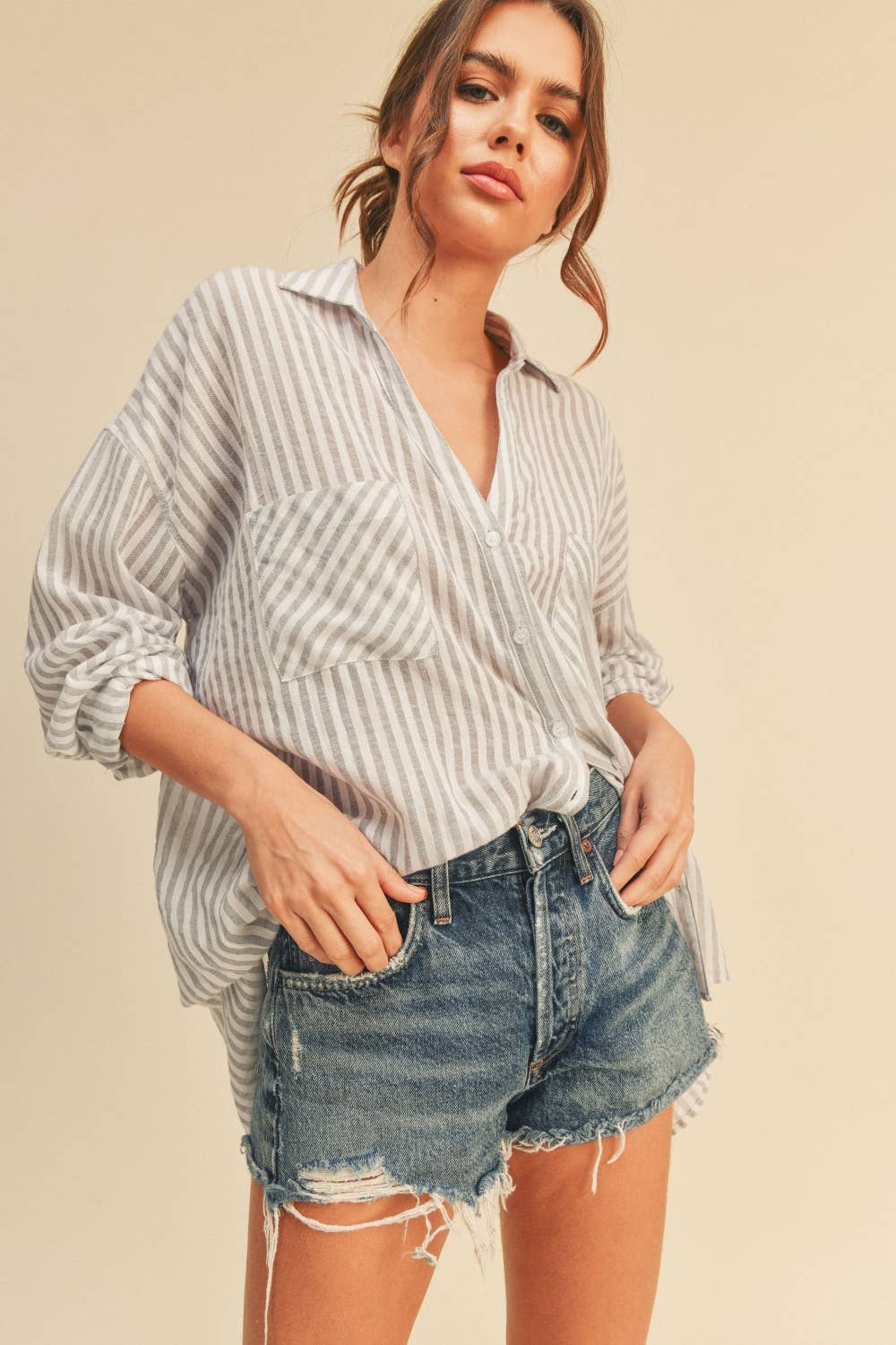 MMT549   STRIPED BUTTONDOWN SHIRTS