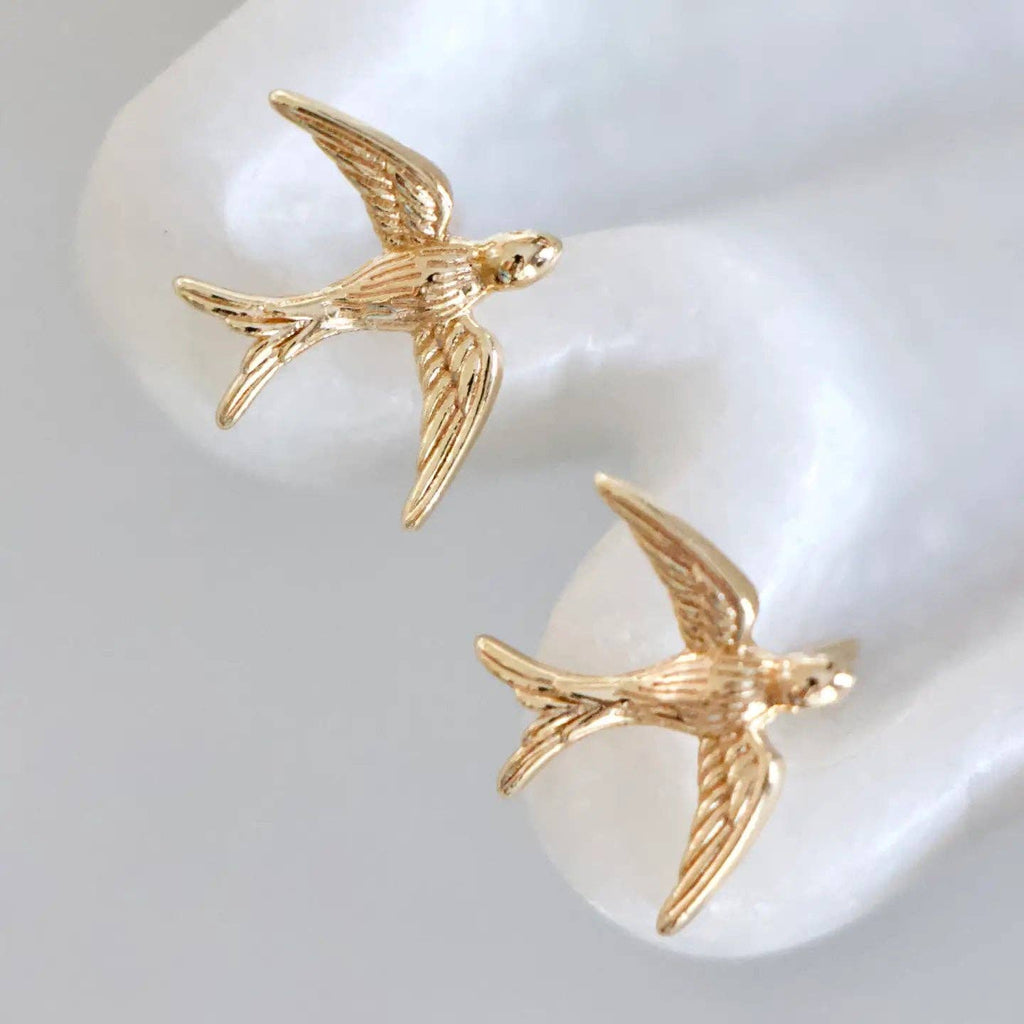 Swallow Stud Earrings
